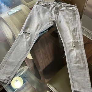 Womens grey skinny jeans